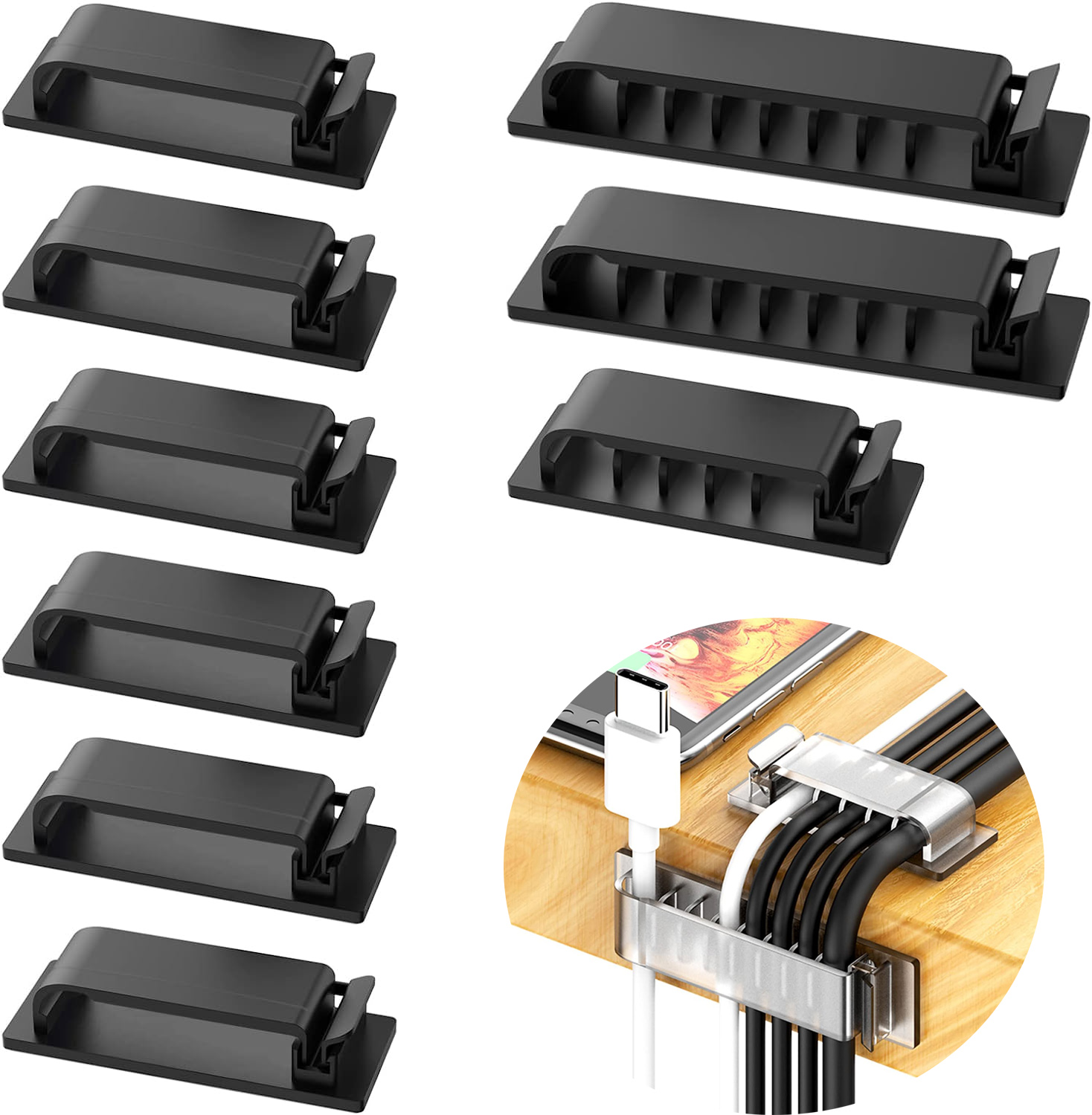 Cable Organizer Self Adhesive  - огляд і ціна Cable Staple Clip