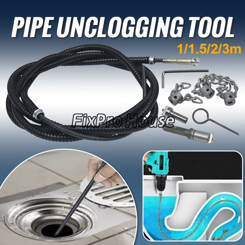 1-3m Electric Drill Pipe Dredg - огляд і ціна Plumbing Snake Drain