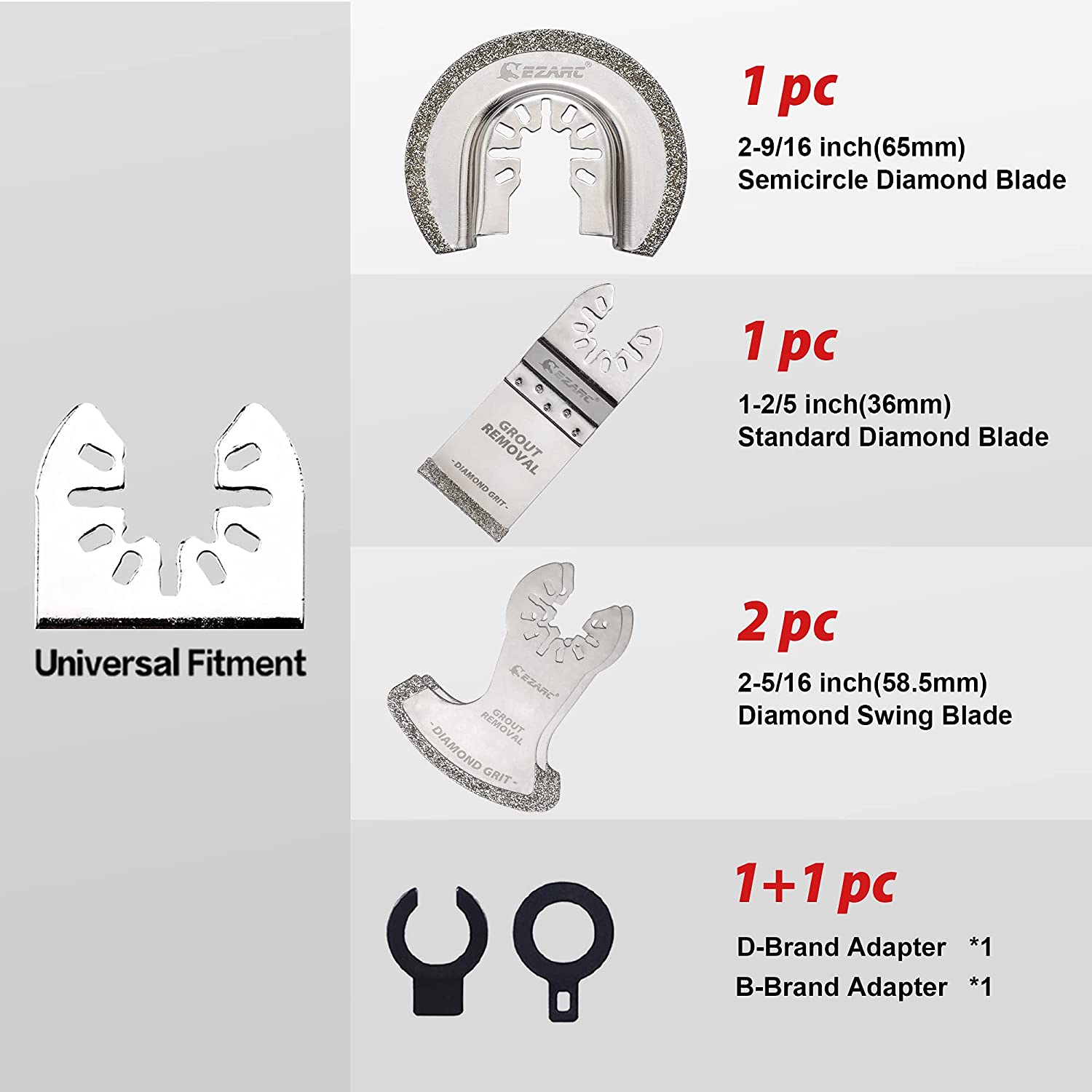 EZARC 4PCS Diamond Oscillating - огляд і ціна Grout Saw Removal