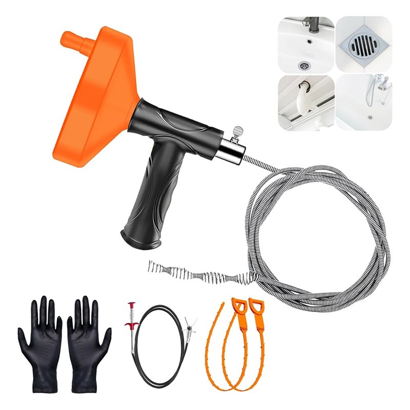ABGH-Drains Snake Auger 33 Ft  - огляд і ціна Plumbing Snake Drain