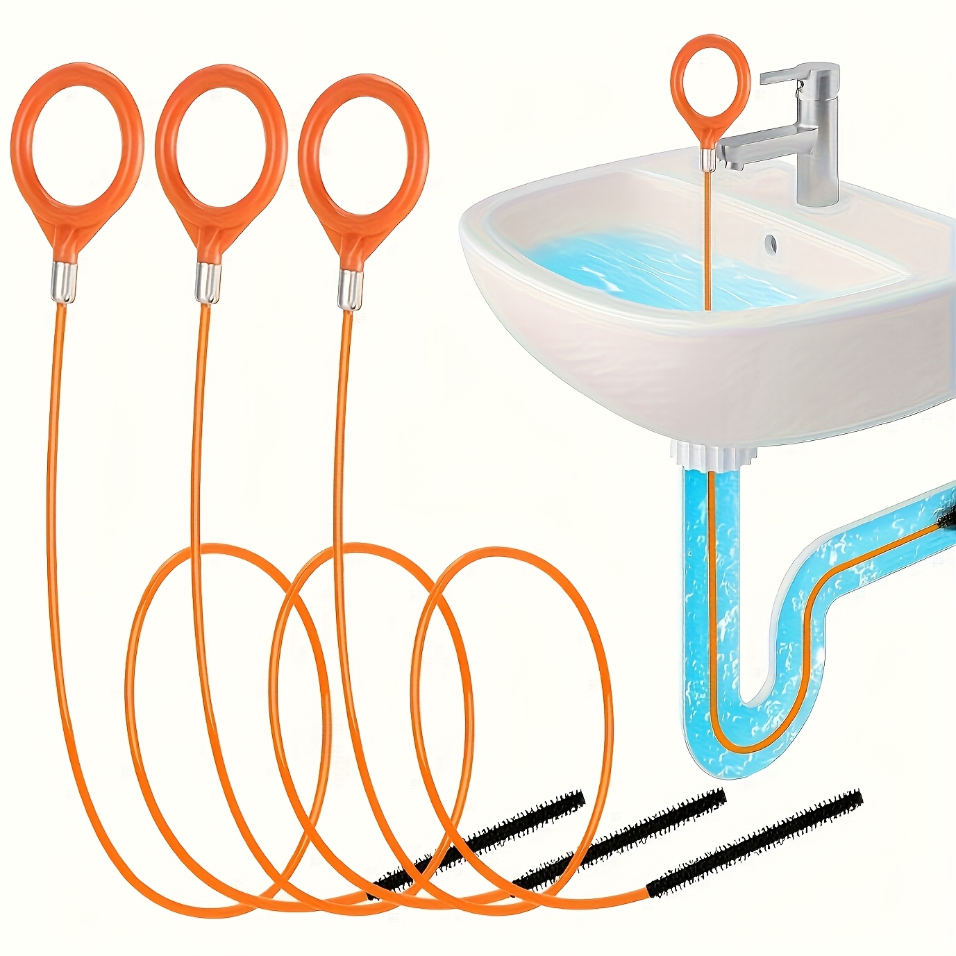 Sink Snake Hair Remover Tool,  - огляд і ціна Plumbing Snake Drain