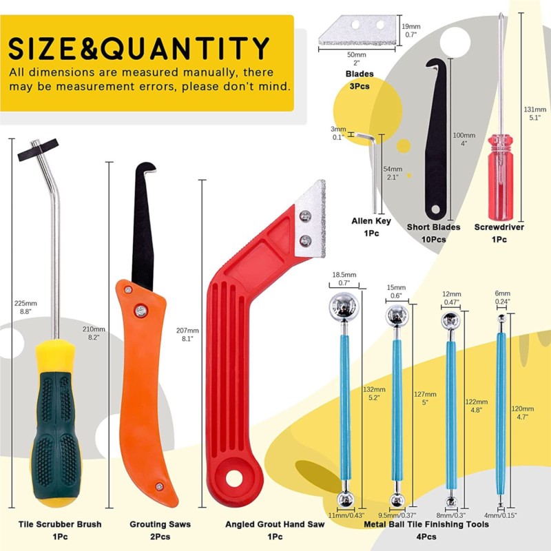 Grout Removal Tools 22 Pcs  Se - огляд і ціна Grout Saw Removal