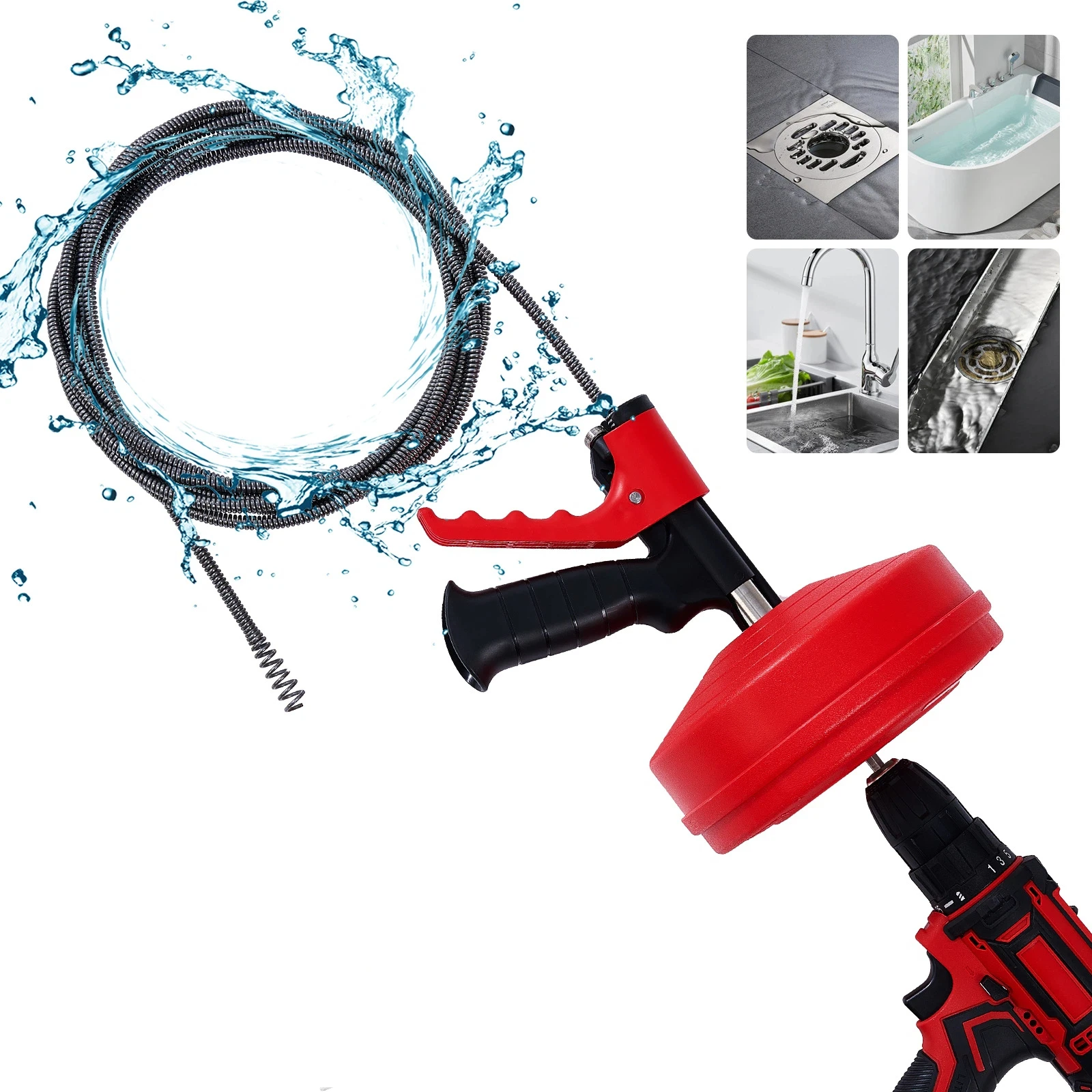 Professional Drain Snake Auger - огляд і ціна Plumbing Snake Drain