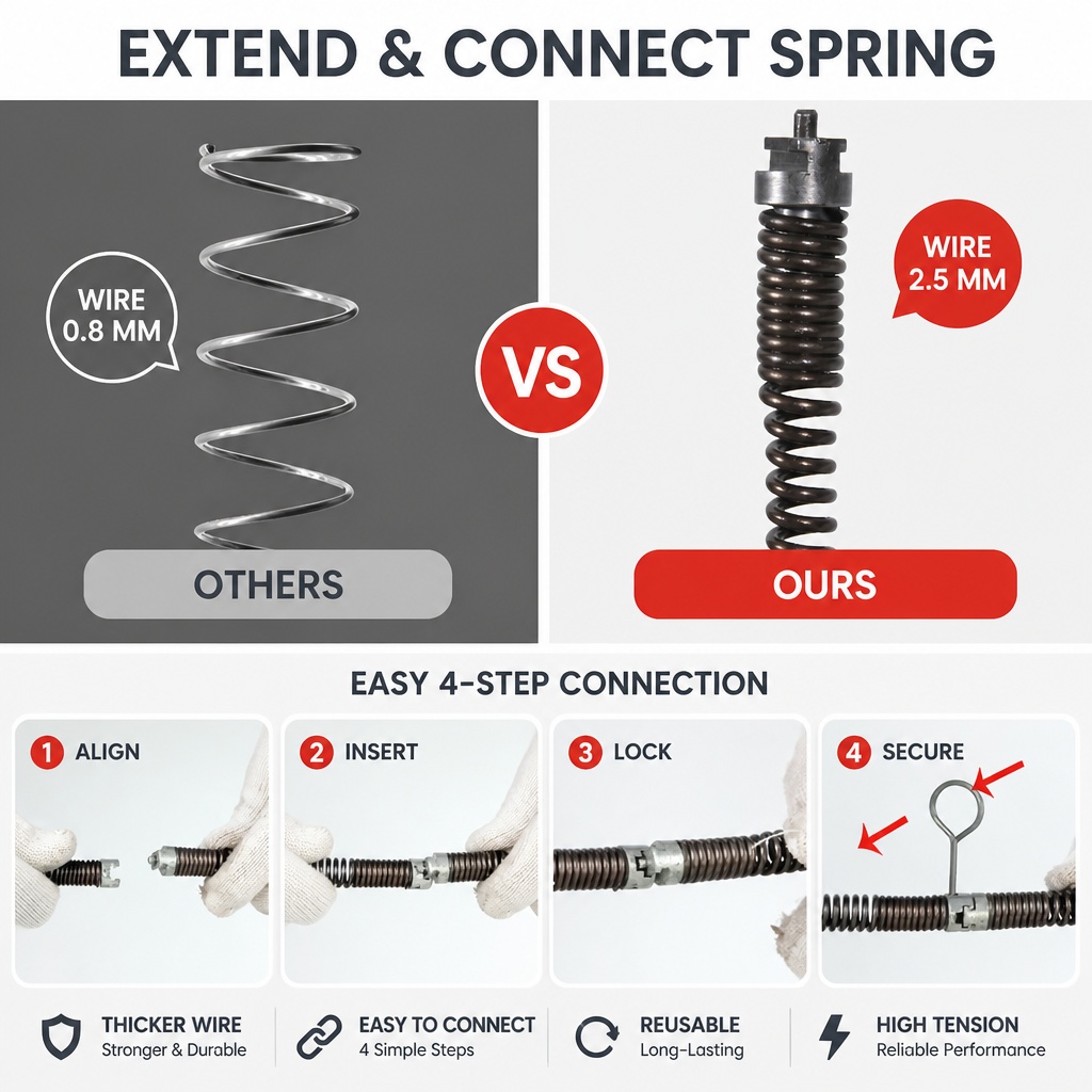 Plumbing Snake Drain Auger Dra - огляд і ціна Plumbing Snake Drain