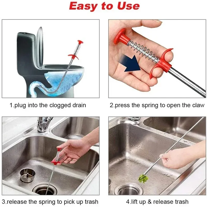 Flexible Spring Snake Drain Pi - огляд і ціна Plumbing Snake Drain